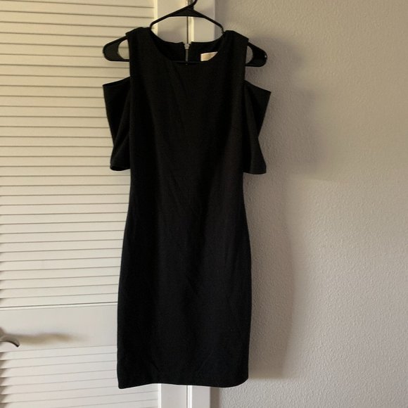 Michael Michael Kors Women Cold Shoulder Sheath Dress, Black, Size XS - Picture 1 of 6